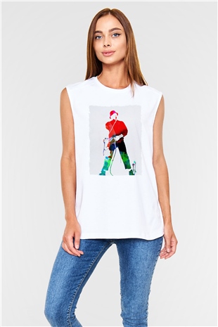 LL Cool J Beyaz Unisex Kolsuz Tişört