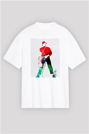 LL Cool J Beyaz Oversize Tişört Oversize T-shirt - TişörtFabrikası