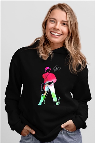 LL Cool J Siyah Unisex Kapüşonlu Sweatshirt