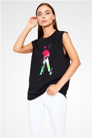 LL Cool J Siyah Unisex Kolsuz Tişört