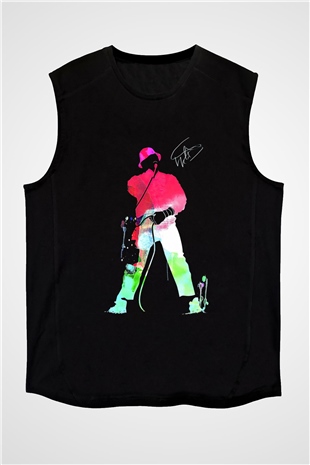 LL Cool J Siyah Unisex Kolsuz Tişört