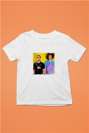 LMFAO Baskılı Unisex Beyaz Çocuk Tişört