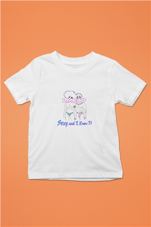 LMFAO Baskılı Unisex Beyaz Çocuk Tişört