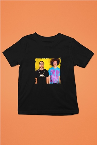 LMFAO Baskılı Unisex Siyah Çocuk Tişört