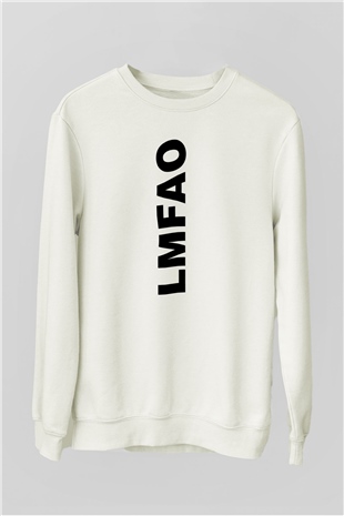 LMFAO Beyaz Unisex Sweatshirt