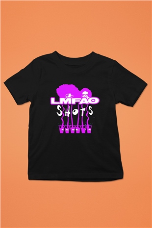 LMFAO Siyah Unisex Çocuk Tişört
