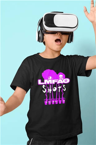 LMFAO Siyah Unisex Çocuk Tişört