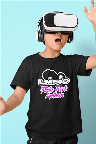 LMFAO Siyah Unisex Çocuk Tişört