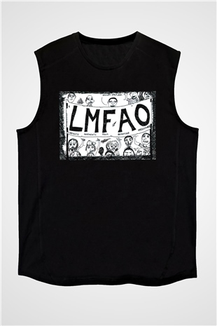 LMFAO Siyah Unisex Kolsuz Tişört