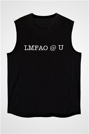 LMFAO Siyah Unisex Kolsuz Tişört