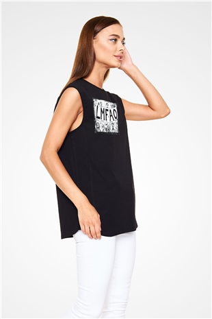 LMFAO Siyah Unisex Kolsuz Tişört