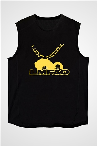 LMFAO Siyah Unisex Kolsuz Tişört