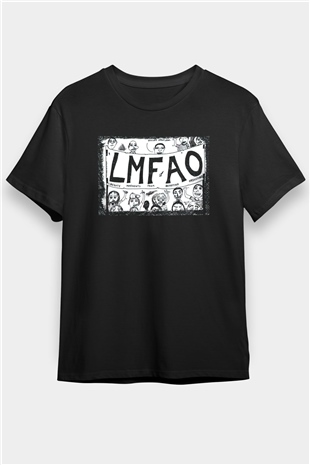 LMFAO Siyah Unisex Tişört T-Shirt - TişörtFabrikası