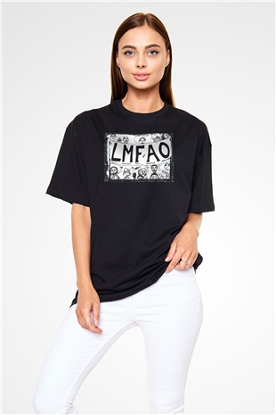 LMFAO Siyah Oversize Tişört Oversize T-shirt - TişörtFabrikası