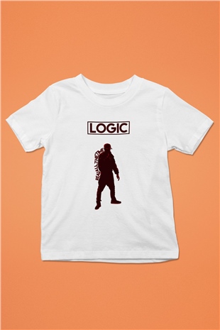 Logic Baskılı Beyaz Unisex Çocuk Tişört
