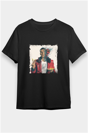 Logic Baskılı Unisex Siyah Tişört