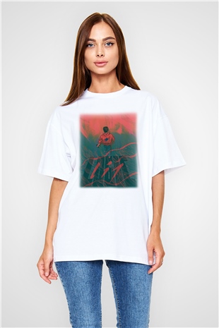 Logic Beyaz Unisex Oversize Tişört T-Shirt