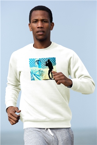 Logic Beyaz Unisex Sweatshirt