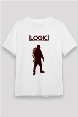 Logic Beyaz Unisex Tişört T-Shirt - TişörtFabrikası