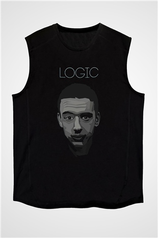 Logic Siyah Unisex Kolsuz Tişört