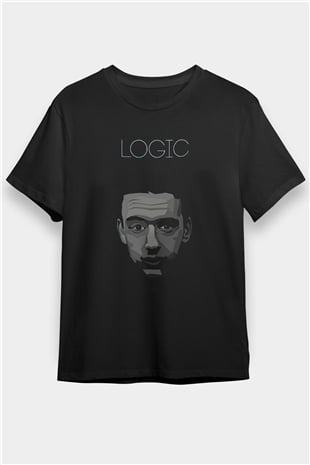 Logic Siyah Unisex Tişört T-Shirt - TişörtFabrikası