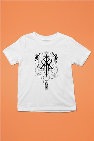 Lorna Shore Baskılı Beyaz Unisex Beyaz Çocuk Tişört - Tshirt