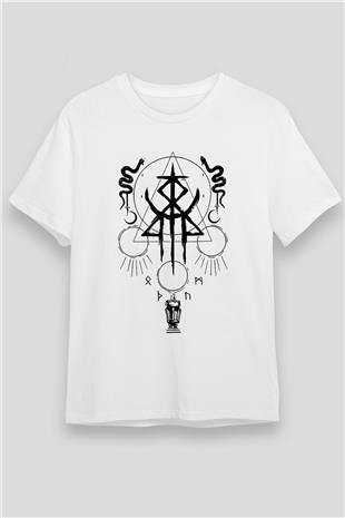 Lorna Shore Baskılı Unisex Beyaz Tişört - Tshirt