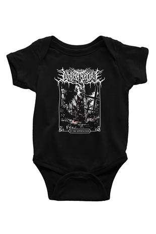 Lorna Shore Baskılı Unisex Siyah Bebek Body - Zıbın