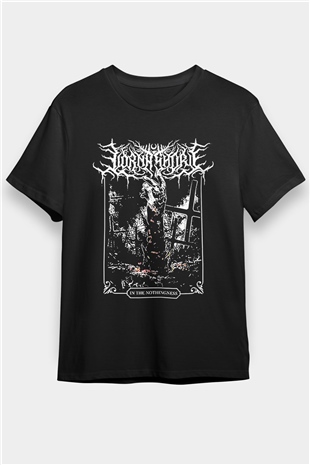 Lorna Shore Baskılı Unisex Siyah Tişört - Tshirt