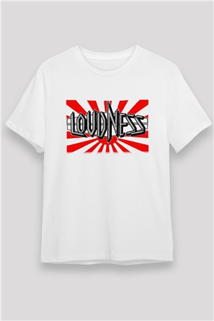 Loudness Beyaz Unisex Tişört T-Shirt - TişörtFabrikası