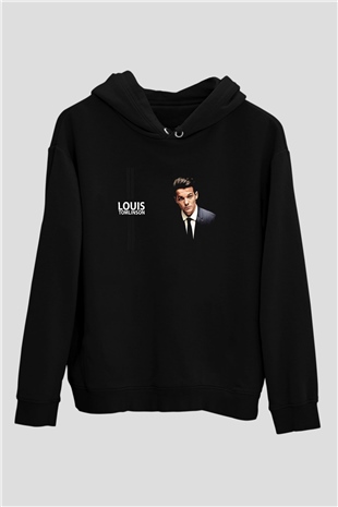 Louis Tomlinson Baskılı Unisex Siyah Hoodie