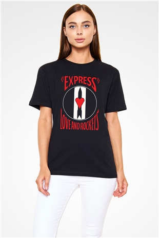 Love and Rockets Siyah Unisex Tişört T-Shirt - TişörtFabrikası