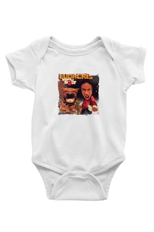 Ludacris Baskılı Unisex Beyaz Bebek Body - Zıbın