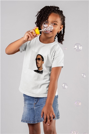 Ludacris Baskılı Unisex Beyaz Çocuk Tişört