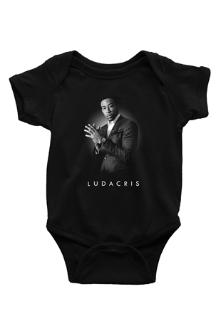 Ludacris Baskılı Unisex Siyah Bebek Body - Zıbın