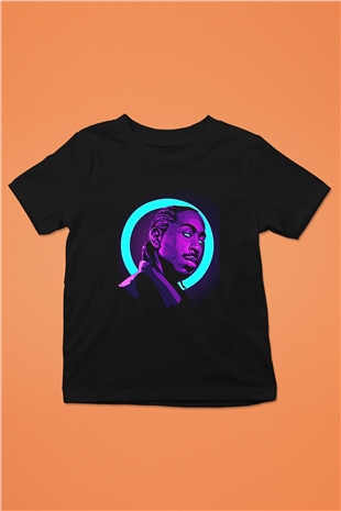 Ludacris Baskılı Unisex Siyah Çocuk Tişört - Tshirt