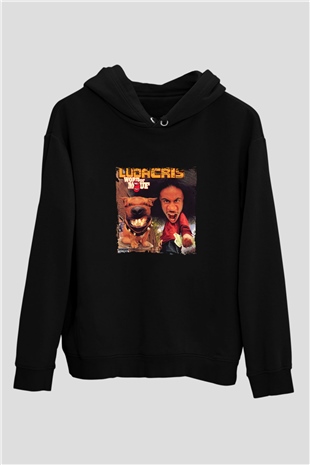 Ludacris Baskılı Unisex Siyah Hoodie