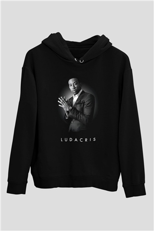 Ludacris Baskılı Unisex Siyah Hoodie