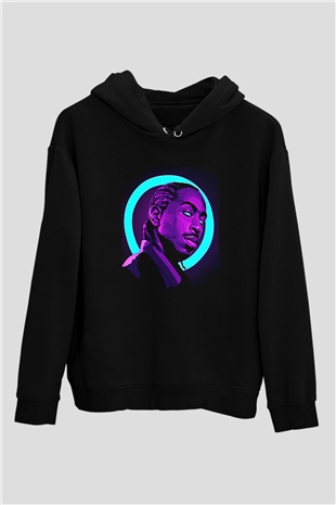 Ludacris Baskılı Unisex Siyah Hoodie
