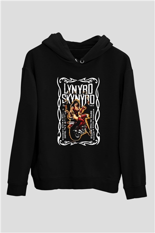 Lynyrd Skynyrd Siyah Unisex Hoodie