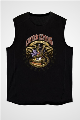Lynyrd Skynyrd Siyah Unisex Kolsuz Tişört