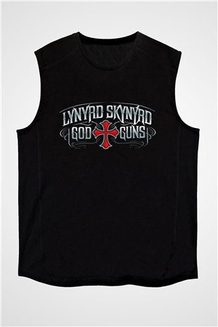 Lynyrd Skynyrd Siyah Unisex Kolsuz Tişört