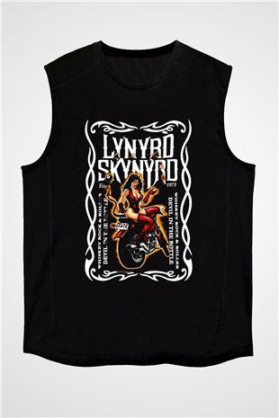 Lynyrd Skynyrd Siyah Unisex Kolsuz Tişört