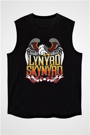 Lynyrd Skynyrd Siyah Unisex Kolsuz Tişört