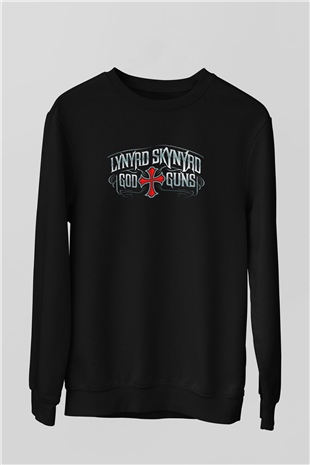 Lynyrd Skynyrd Siyah Unisex Sweatshirt