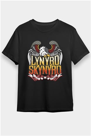 Lynyrd Skynyrd Siyah Unisex Tişört T-Shirt - TişörtFabrikası
