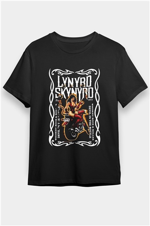 Lynyrd Skynyrd Siyah Unisex Tişört T-Shirt - TişörtFabrikası