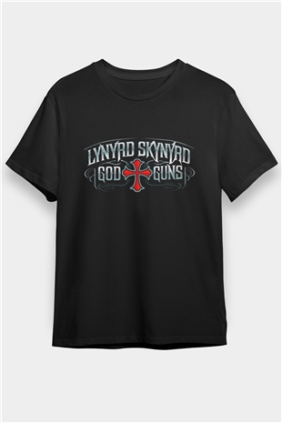 Lynyrd Skynyrd Siyah Unisex Tişört T-Shirt - TişörtFabrikası