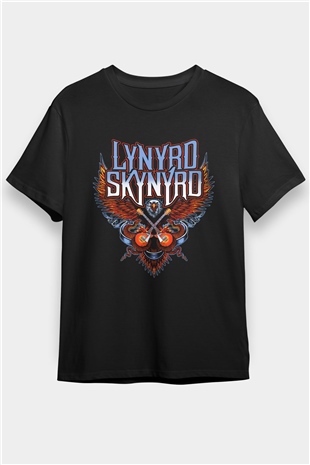 Lynyrd Skynyrd Siyah Unisex Tişört T-Shirt - TişörtFabrikası