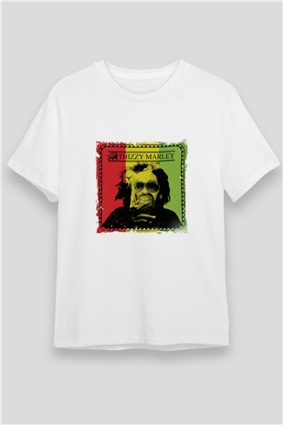 Mac Dre Baskılı Unisex Beyaz Tişört